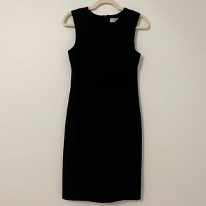 MM LaFleur New York Black Sheath Dress 4 Business Minimalist Office Classic LBD